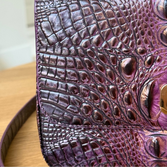 Brahmin Rosalie Crossbody Fig Jam Melbourne Genuine Leather - Picture 12 of 15